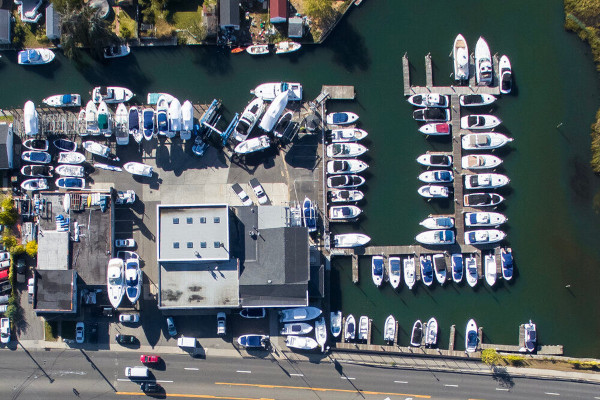 Amity Harbor Marine Aerial View